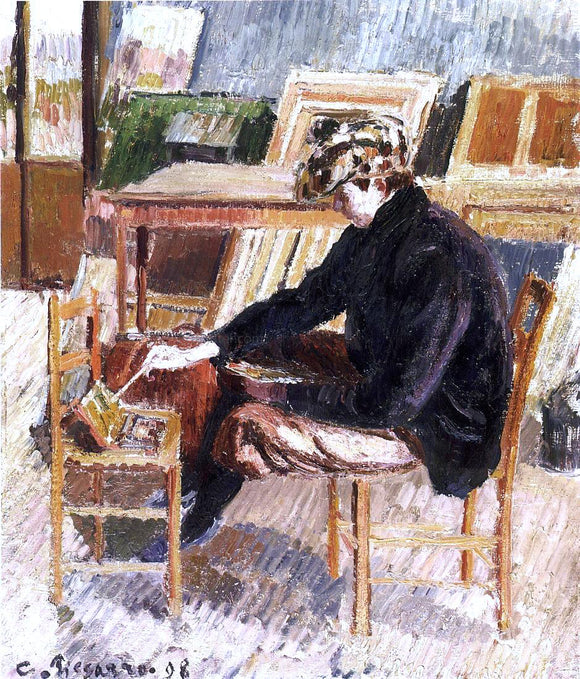  Camille Pissarro Paul Painting, Study - Canvas Art Print