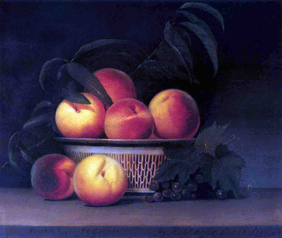  Raphaelle Peale Peaches and Unripe Grapes - Canvas Art Print