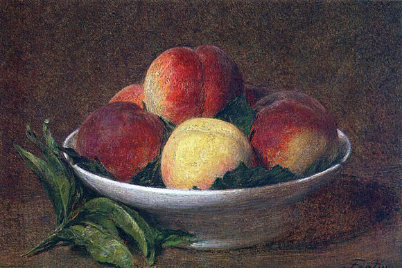  Henri Fantin-Latour Peaches in a Bowl - Canvas Art Print