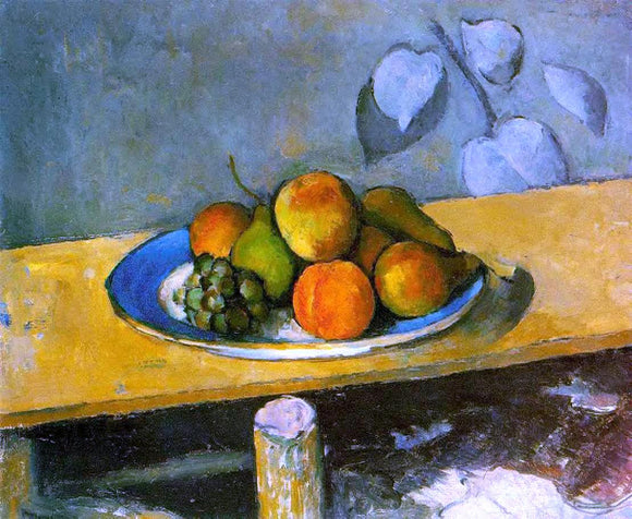  Paul Cezanne Peaches, Pears and Grapes - Canvas Art Print