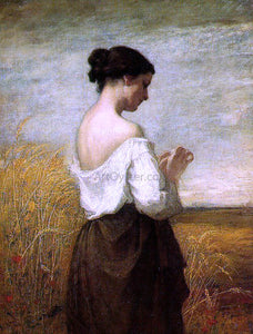  William Morris Hunt Peasant Girl - Canvas Art Print