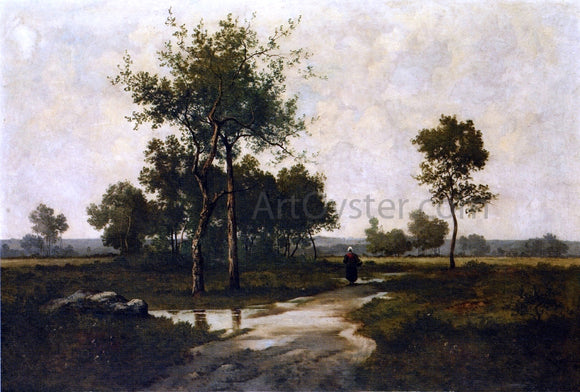  Leon Richet Peasant in a Landscape - Canvas Art Print