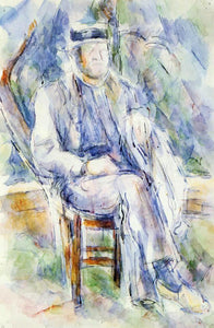  Paul Cezanne Peasant in a Straw Hat - Canvas Art Print