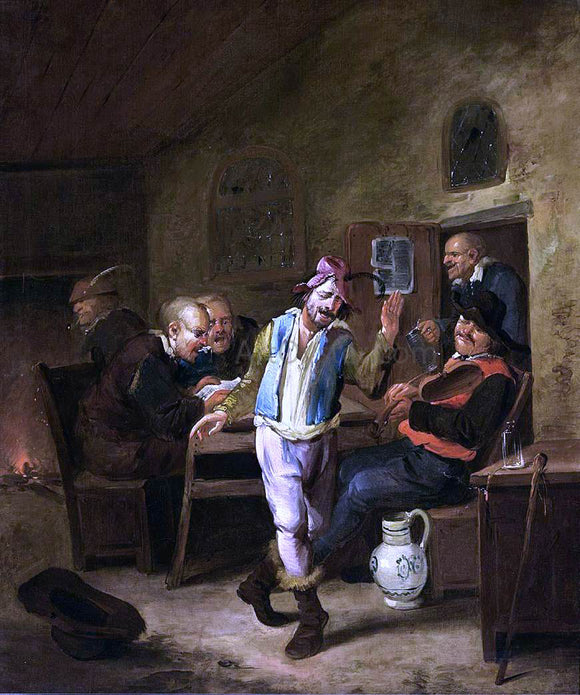  The Elder Egbert Jaspersz Van Heemskerck Peasants in a Tavern - Canvas Art Print