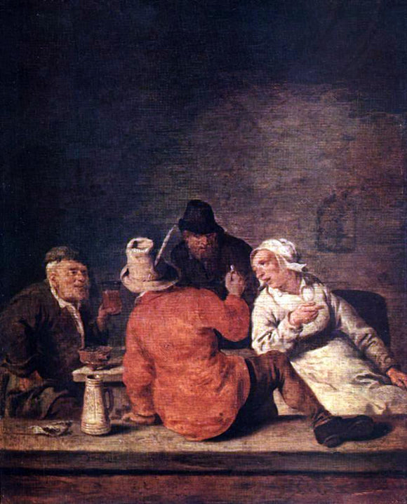  Jan Miense Molenaer Peasants in the Tavern - Canvas Art Print