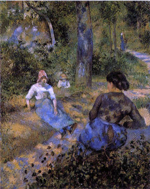  Camille Pissarro Peasants Resting - Canvas Art Print