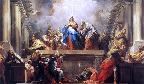  II Restout Jean Pentecost - Canvas Art Print