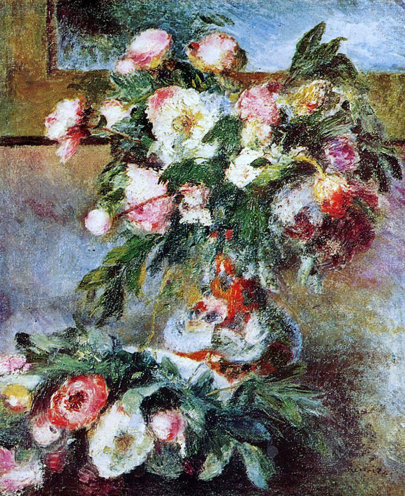  Pierre Auguste Renoir Peonies - Canvas Art Print