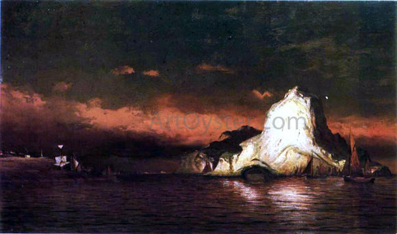  William Bradford Perce Rock, Belle Isle Straits - Canvas Art Print
