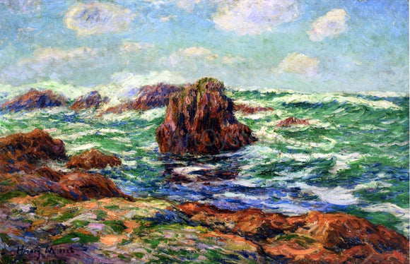  Henri Moret Pern, Ile d'Ouessant - Canvas Art Print