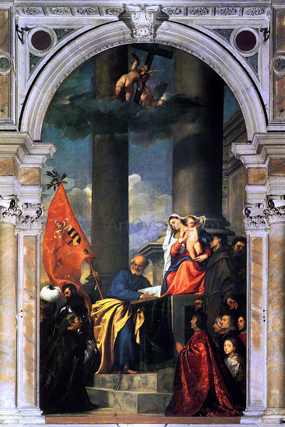  Titian Pesaros Madonna - Canvas Art Print