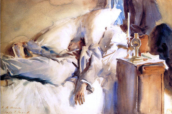  John Singer Sargent Peter Harrison Asleep - Canvas Art Print