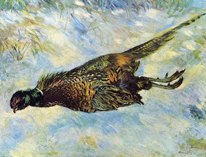  Pierre Auguste Renoir Pheasant in the Snow - Canvas Art Print