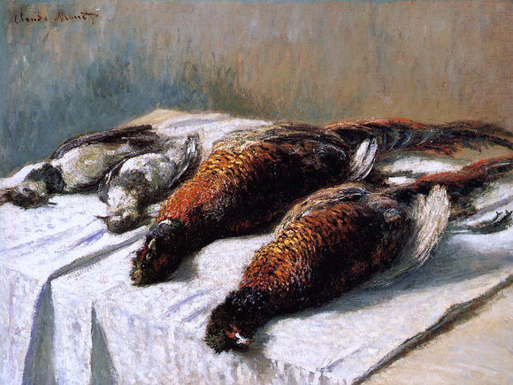  Claude Oscar Monet Pheasants and Plovers - Canvas Art Print