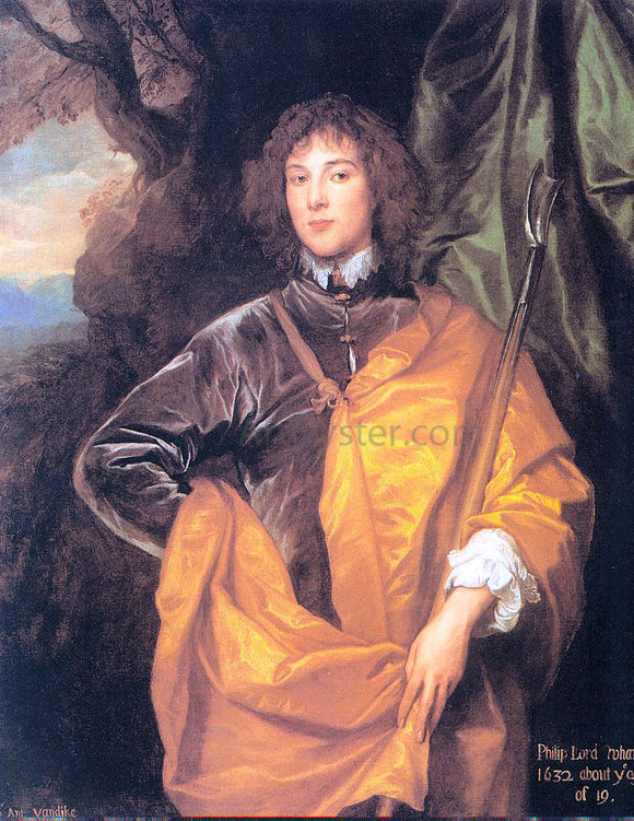  Sir Antony Van Dyck Philip, Fourth Lord Wharton - Canvas Art Print
