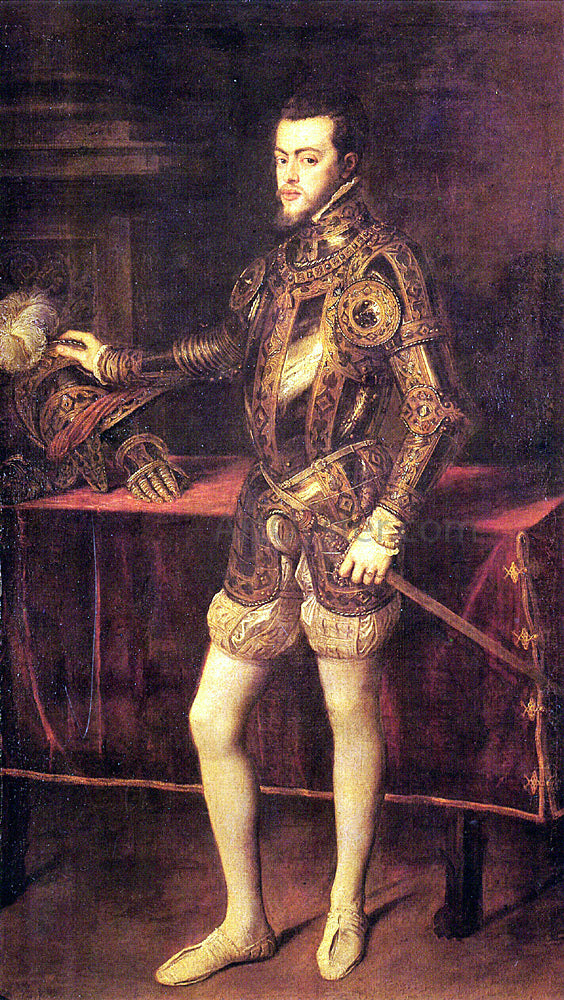  Titian Philipp II, as Prince - Canvas Art Print