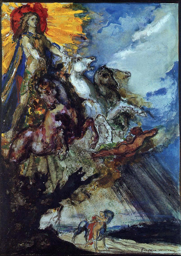  Gustave Moreau Phoebus and Boreas - Canvas Art Print