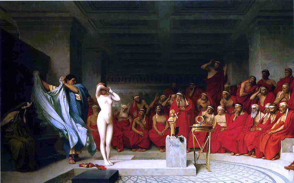  Jean-Leon Gerome Phyrne before the Areopagus - Canvas Art Print