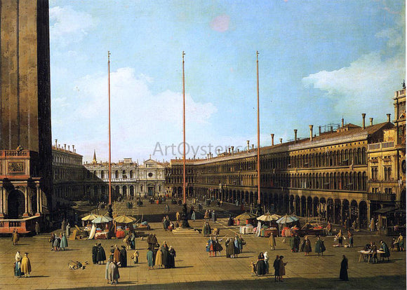  Canaletto Piazza San Marco, Looking Towards San Geminiano - Canvas Art Print