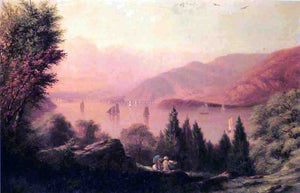  Robert Walter Weir Picnic Along the Hudson - Canvas Art Print
