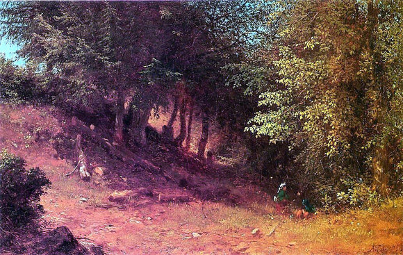  Albert Fitch Bellows Picnic in a Summer Landscape - Canvas Art Print