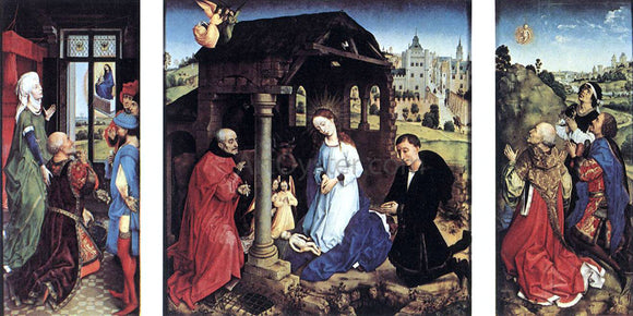  Rogier Van der Weyden Pierre Bladelin Triptych - Canvas Art Print