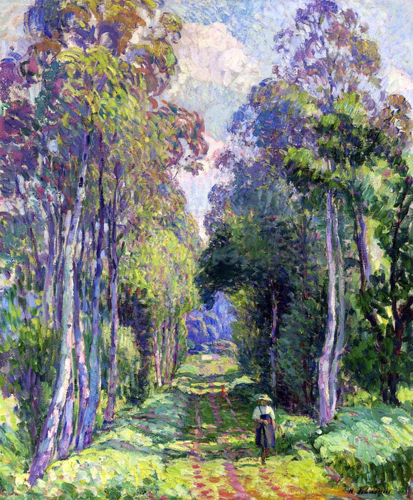  Henri Lebasque Pierrefonds, a Walk in the Forest - Canvas Art Print