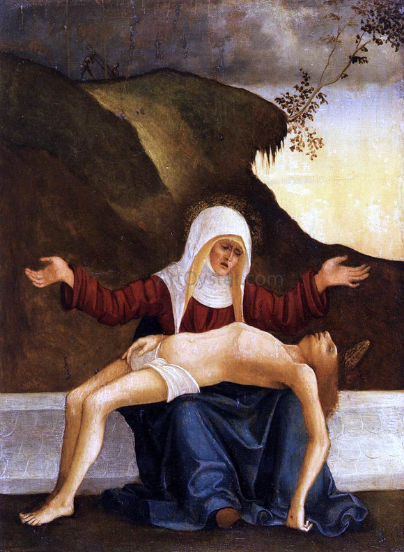  Ludovico Mazzolino Pieta - Canvas Art Print