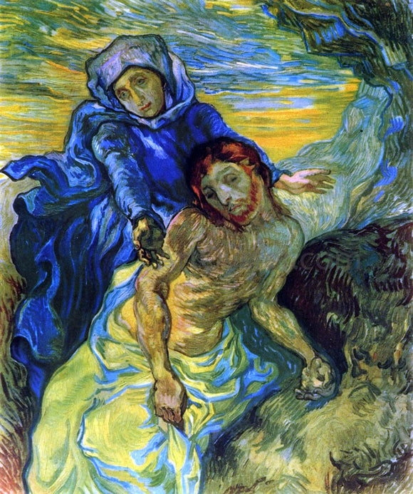  Vincent Van Gogh Pieta (after Delacroix) - Canvas Art Print