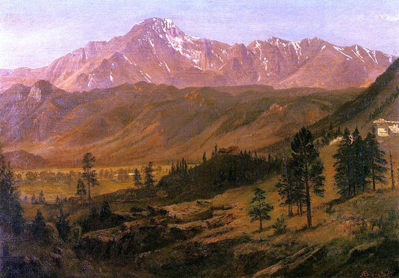  Albert Bierstadt Pikes Peak - Canvas Art Print