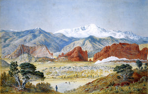  Walter Paris Pike's Peak and the Gateway to the Garden of the Gods - Canvas Art Print