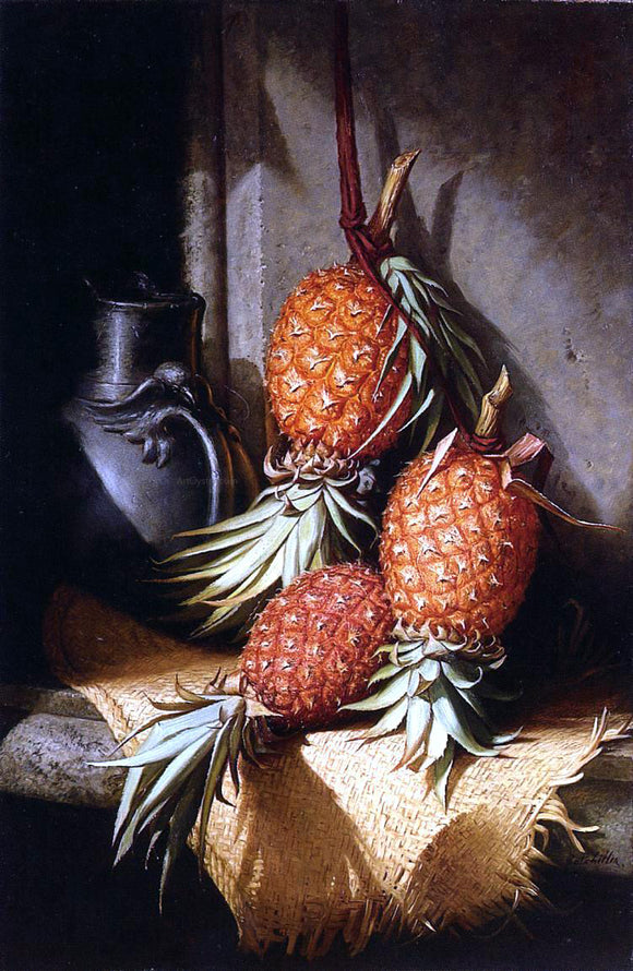  Frederick S Batcheller Pineapples - Canvas Art Print