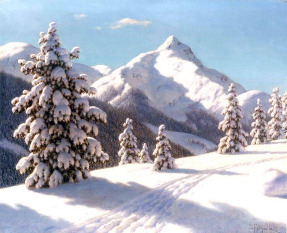  Ivan Fedorovich Choultse Pines in the Snow - Canvas Art Print