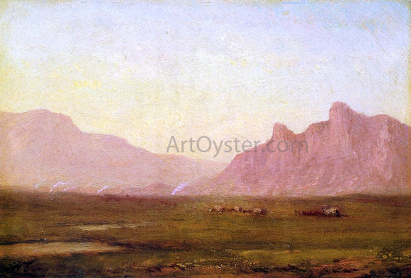  John Williamson Pink Mountains - Canvas Art Print