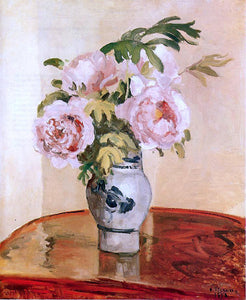  Camille Pissarro Pink Peonies - Canvas Art Print