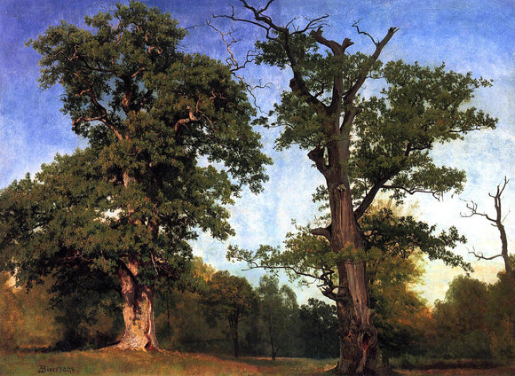  Albert Bierstadt Pioneers of the Woods - Canvas Art Print