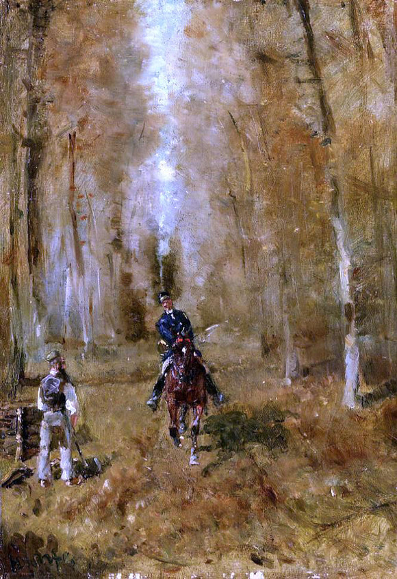  Henri De Toulouse-Lautrec Piquer et Bucheron - Canvas Art Print