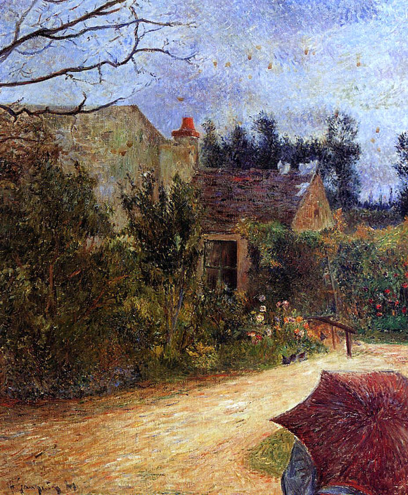  Paul Gauguin Pissarro's Garden, Quai du Pothuis, Pontoise - Canvas Art Print