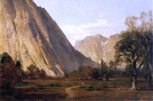  Thomas Hill Piute Indians, Yosemite - Canvas Art Print