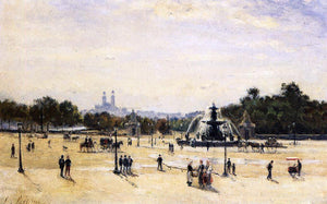  Stanislas Lepine Place de la Concord - Canvas Art Print