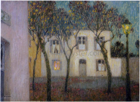  Henri Le Sidaner Place du Village - Canvas Art Print
