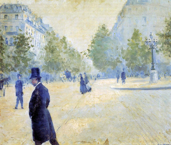  Gustave Caillebotte Place Saint-Augustin, Misty Weather - Canvas Art Print