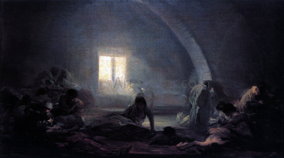  Francisco Jose de Goya Y Lucientes Plague Hospital - Canvas Art Print