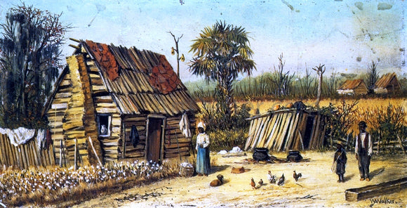  William Aiken Walker Plantation Scene - Canvas Art Print