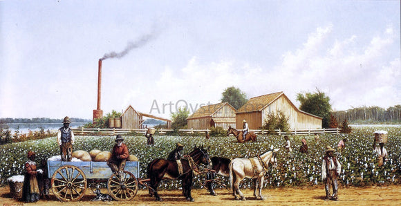  William Aiken Walker Plantation Wagon Scene - Canvas Art Print