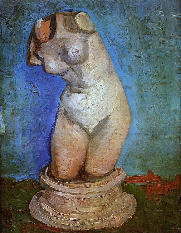  Vincent Van Gogh Plaster Statuette of a Female Torso - Canvas Art Print