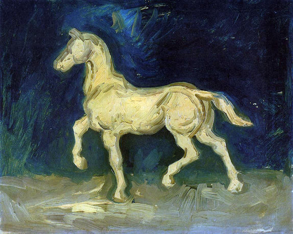  Vincent Van Gogh Plaster Statuette of a Horse - Canvas Art Print