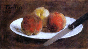  Henri Fantin-Latour Plate of Peaches - Canvas Art Print