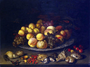  Balthasar Van der Ast Plate with Fruits and Shells - Canvas Art Print