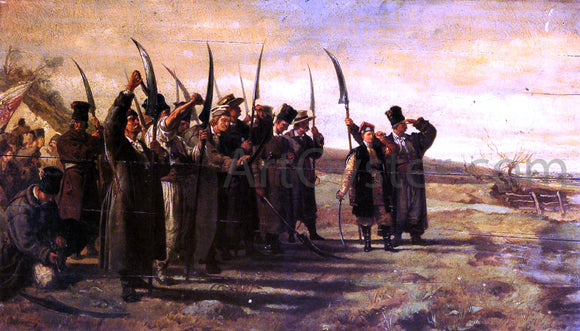  Stanislaus Von Chlebowski Polish Insurrectionists of the 1863 Rebellion - Canvas Art Print